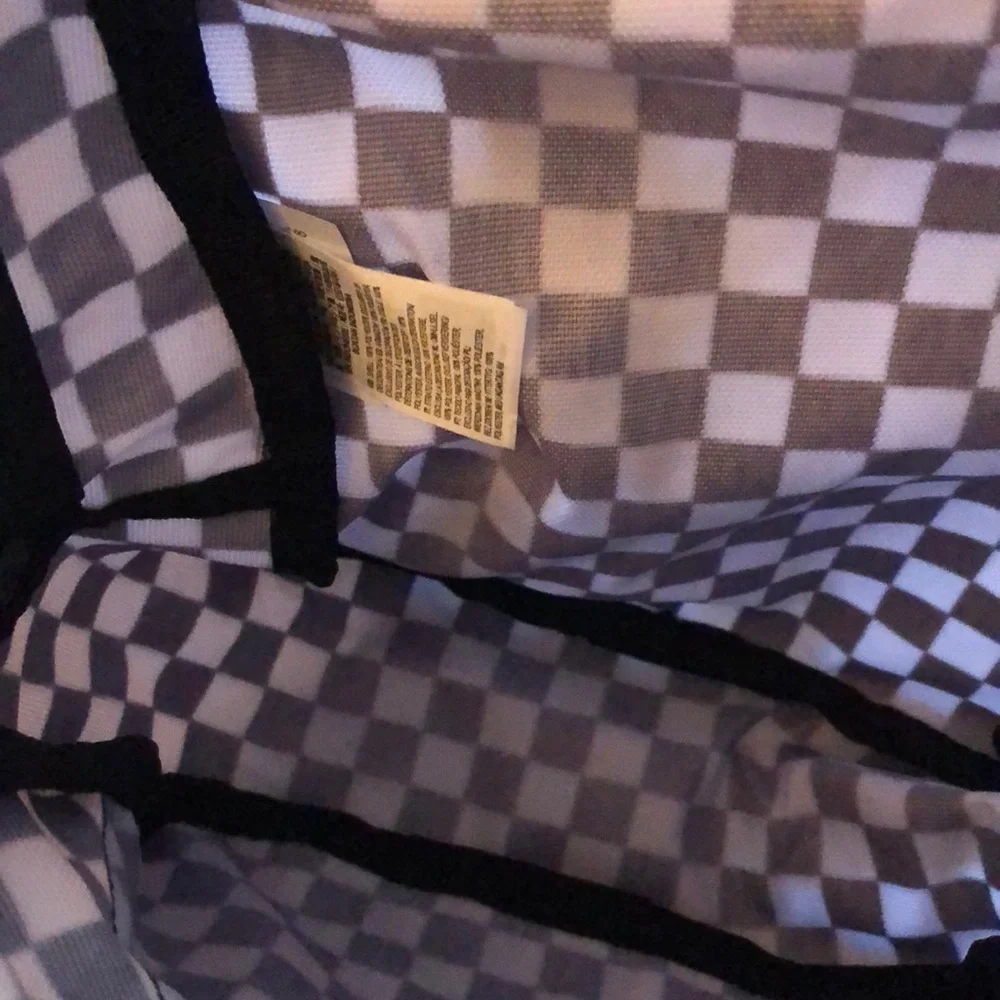 Vans Got This Mini Nylon Backpack Black & White Checkered Print NWT